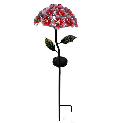 LED Solar Light Artificial Hydrangea Simulation Flower Outdoor Waterproof Garden Lawn Stakes Lamps Yard Art For Home Decoration