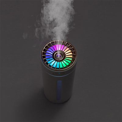 Wireless Air Humidifier Colorful Lights Mute Ultrasonic USB Fogger Diffuser Purifier 800mAh Rechargeable Cool Mist Maker For Car