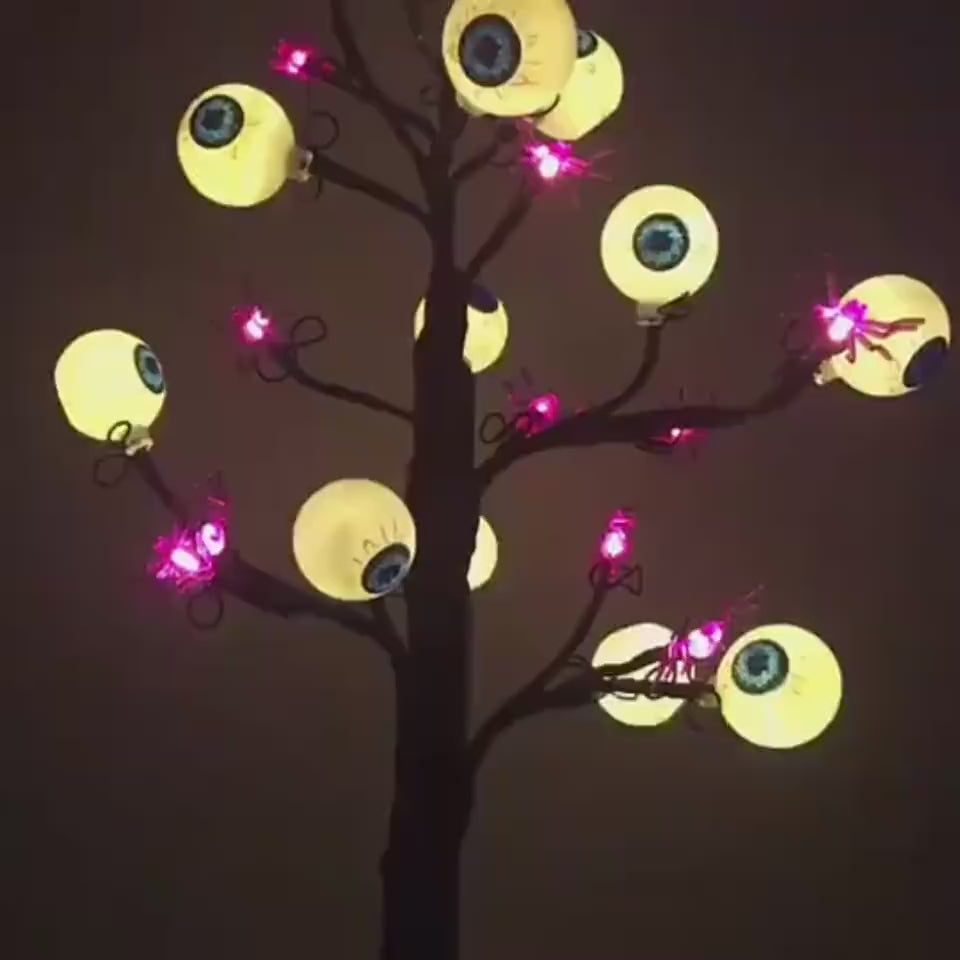 Halloween LED Ghost Eyeball Tree Light Halloween D